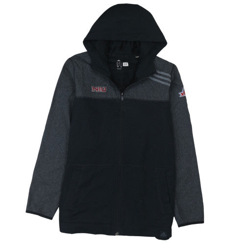 Mens UK Size L Adidas Black Full Zip Hoodie