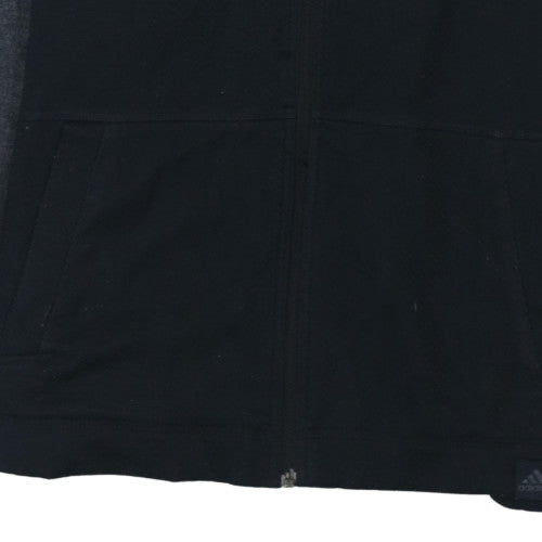 Mens UK Size L Adidas Black Full Zip Hoodie
