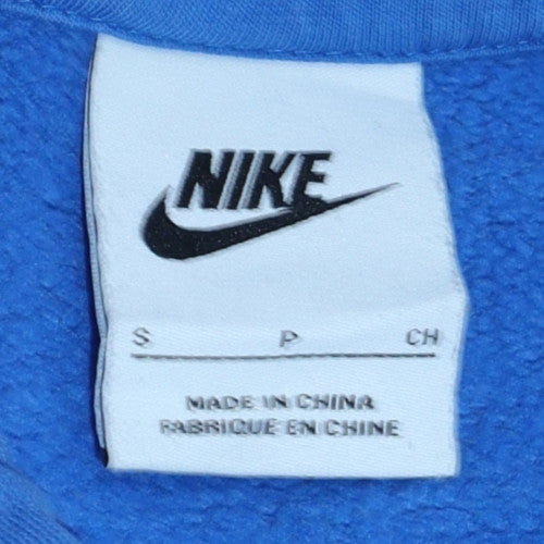 Mens UK Size S Nike Blue Pullover Hoodie