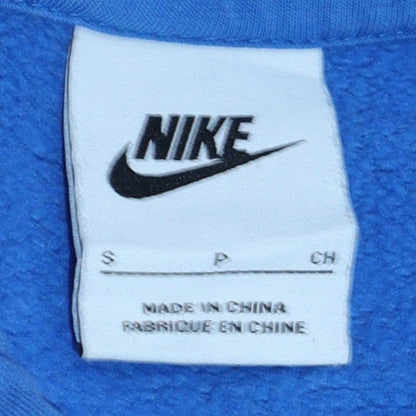 Mens UK Size S Nike Blue Pullover Hoodie