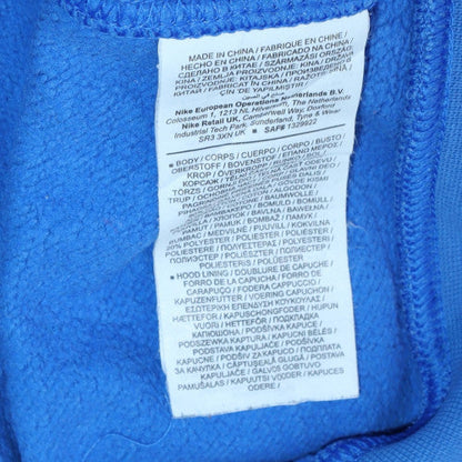 Mens UK Size S Nike Blue Pullover Hoodie