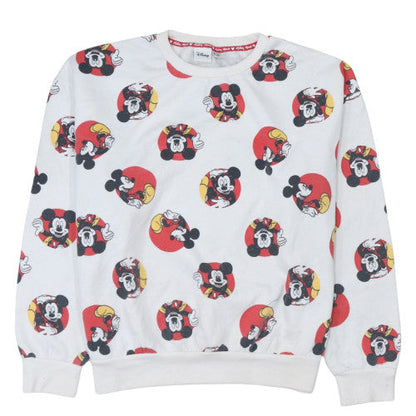 Womens UK Size L Disney White Pullover Sweatshirt