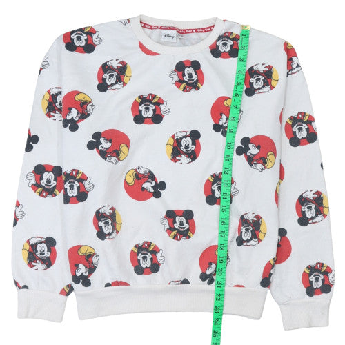 Womens UK Size L Disney White Pullover Sweatshirt