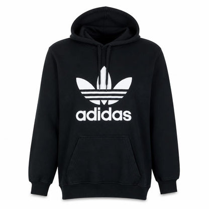 Mens UK Size L Adidas Black Pullover Hoodie