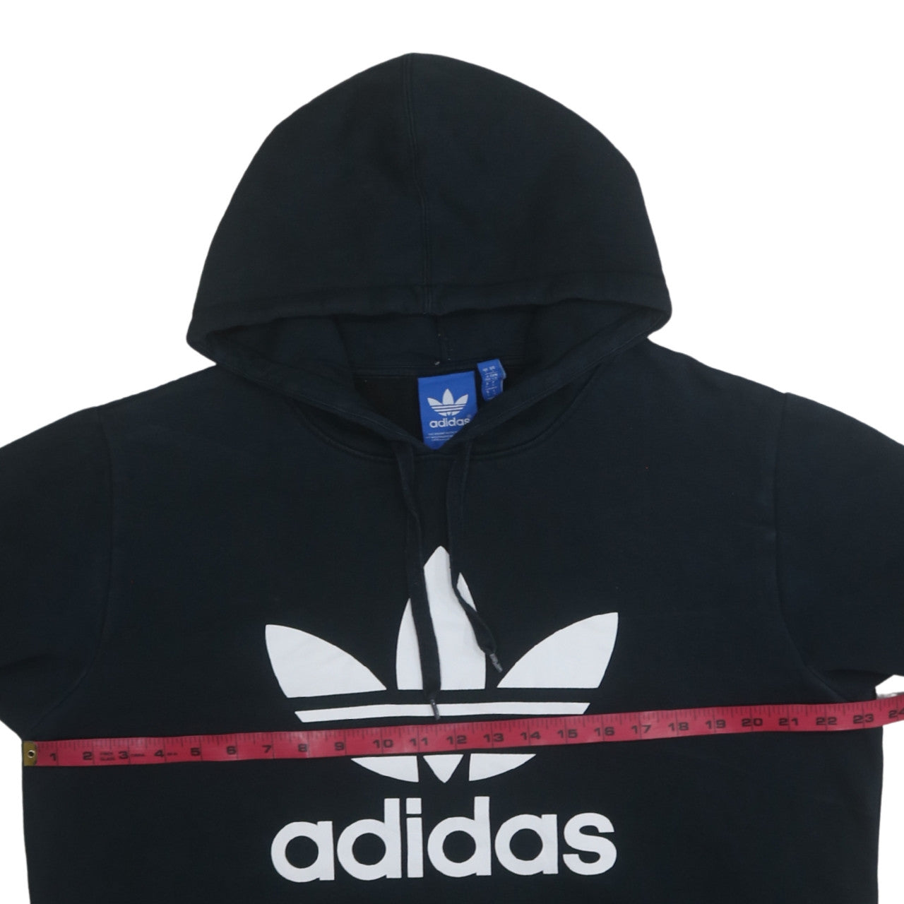 Mens UK Size L Adidas Black Pullover Hoodie