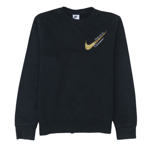 Mens UK Size S Nike Black Pullover Sweatshirt