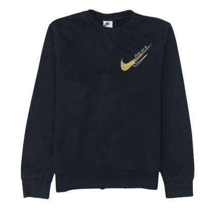Mens UK Size S Nike Black Pullover Sweatshirt