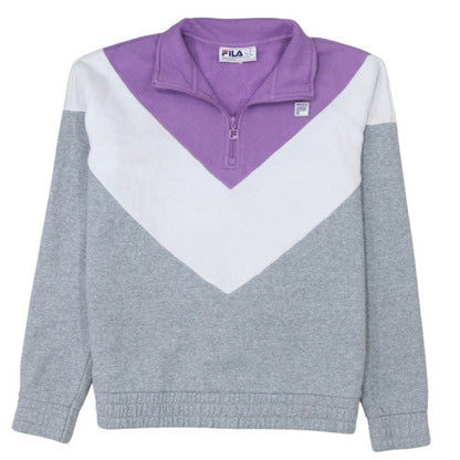 Womens UK Size M Fila Grey Pullover Sweatshirt
