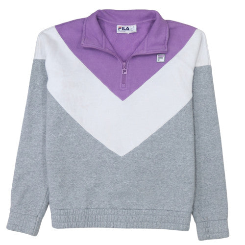 Womens UK Size M Fila Grey Pullover Sweatshirt