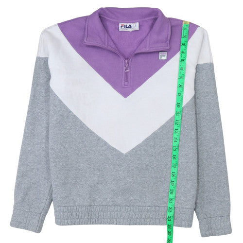 Womens UK Size M Fila Grey Pullover Sweatshirt