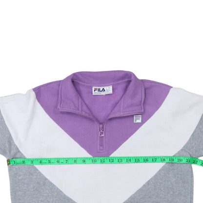 Womens UK Size M Fila Grey Pullover Sweatshirt