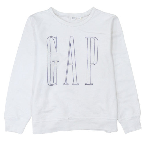 Womens UK Size S GAP White Pullover Sweatshirt