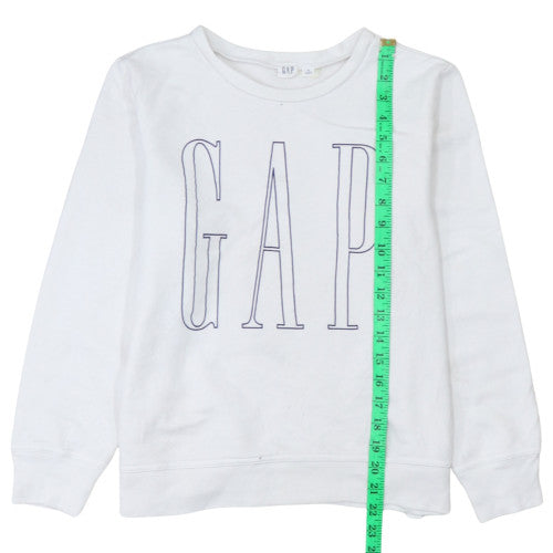 Womens UK Size S GAP White Pullover Sweatshirt