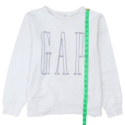 Womens UK Size S GAP White Pullover Sweatshirt