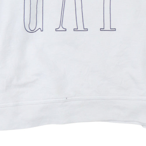 Womens UK Size S GAP White Pullover Sweatshirt