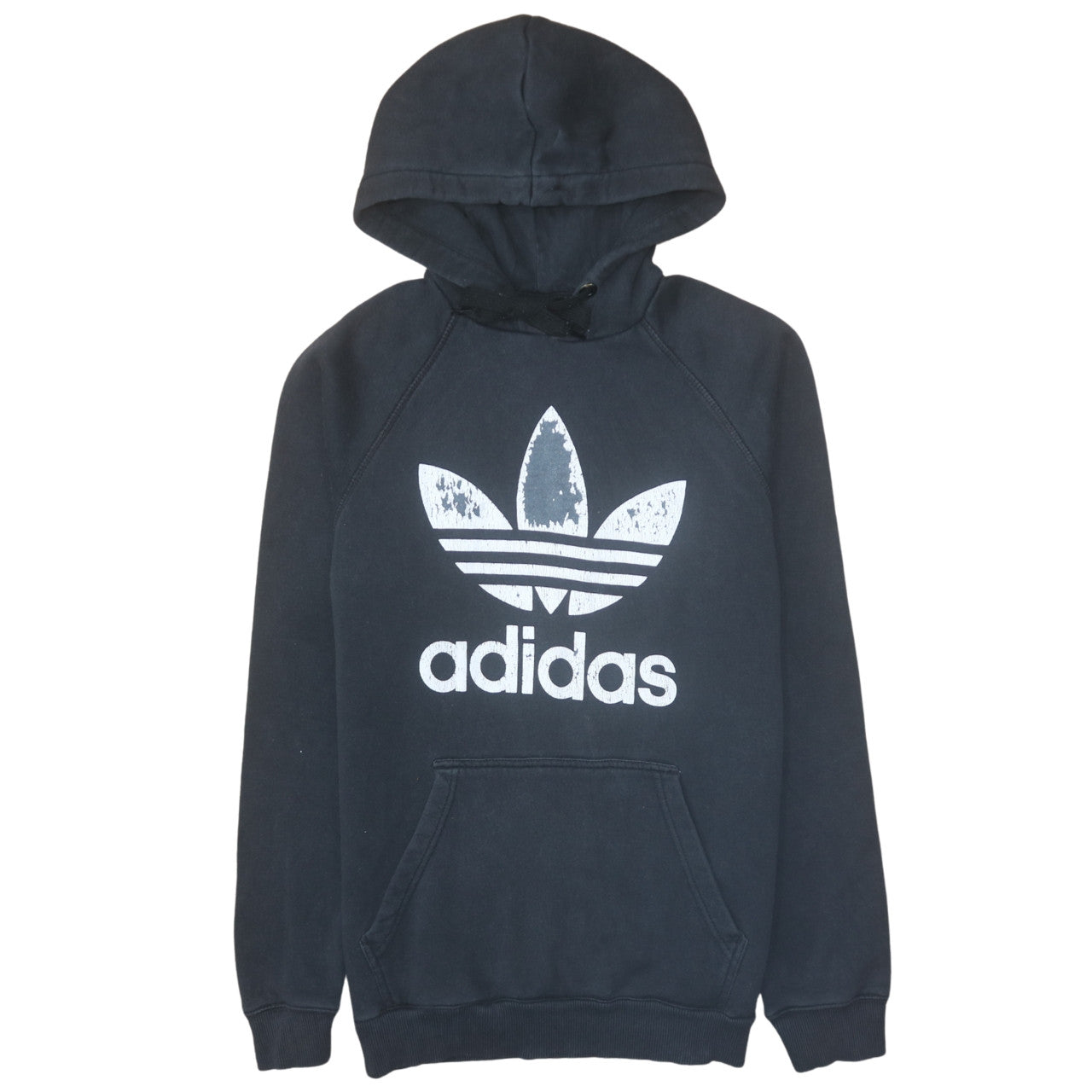 Mens UK Size M Adidas Black Pullover Hoodie