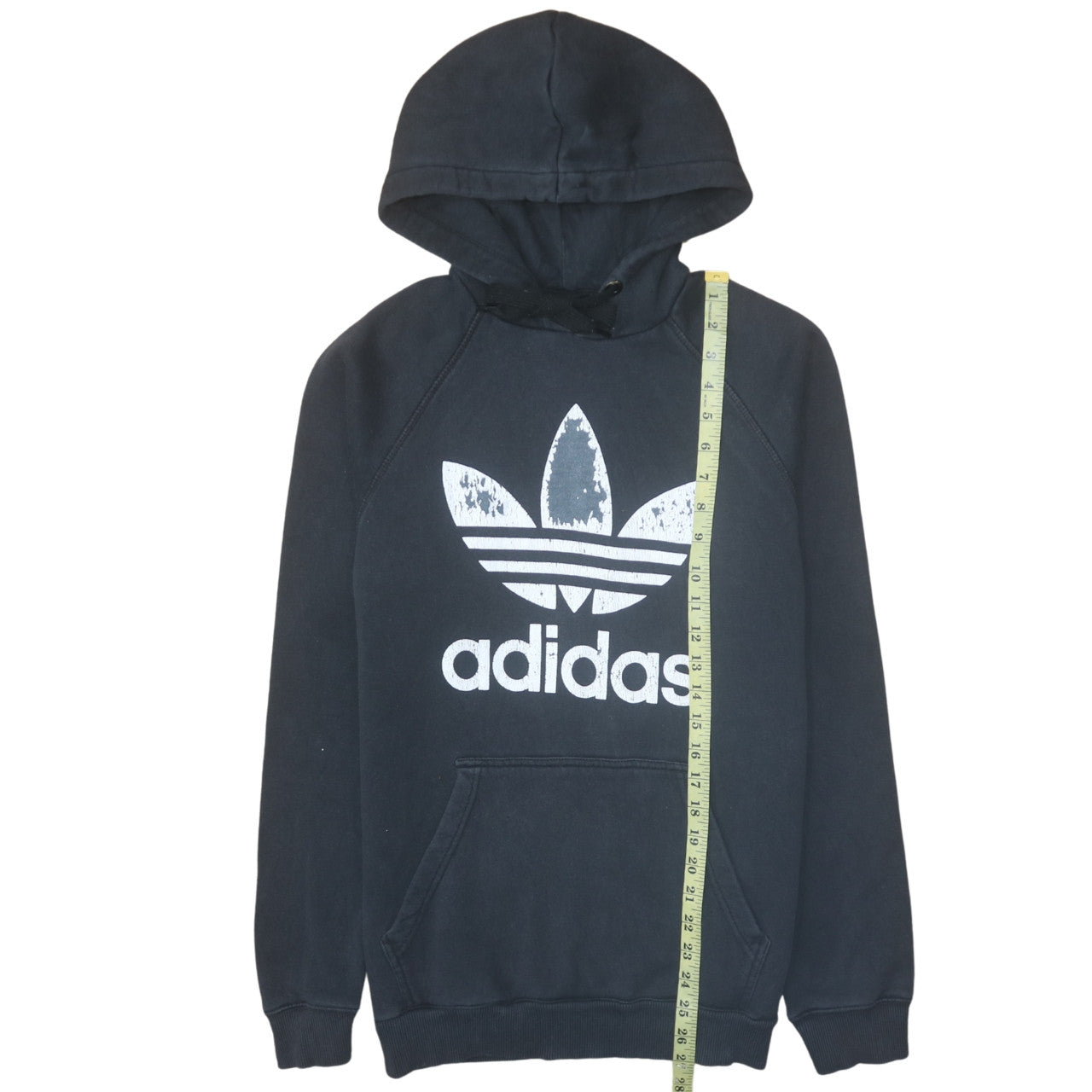 Mens UK Size M Adidas Black Pullover Hoodie