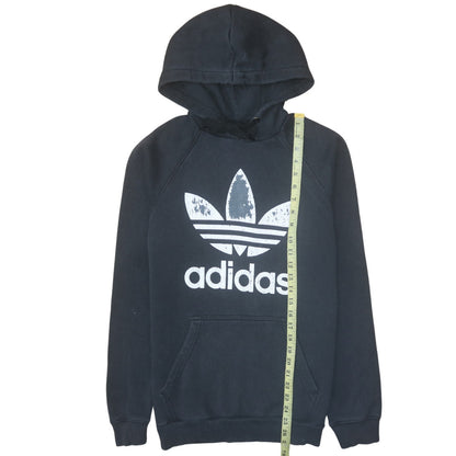 Mens UK Size M Adidas Black Pullover Hoodie