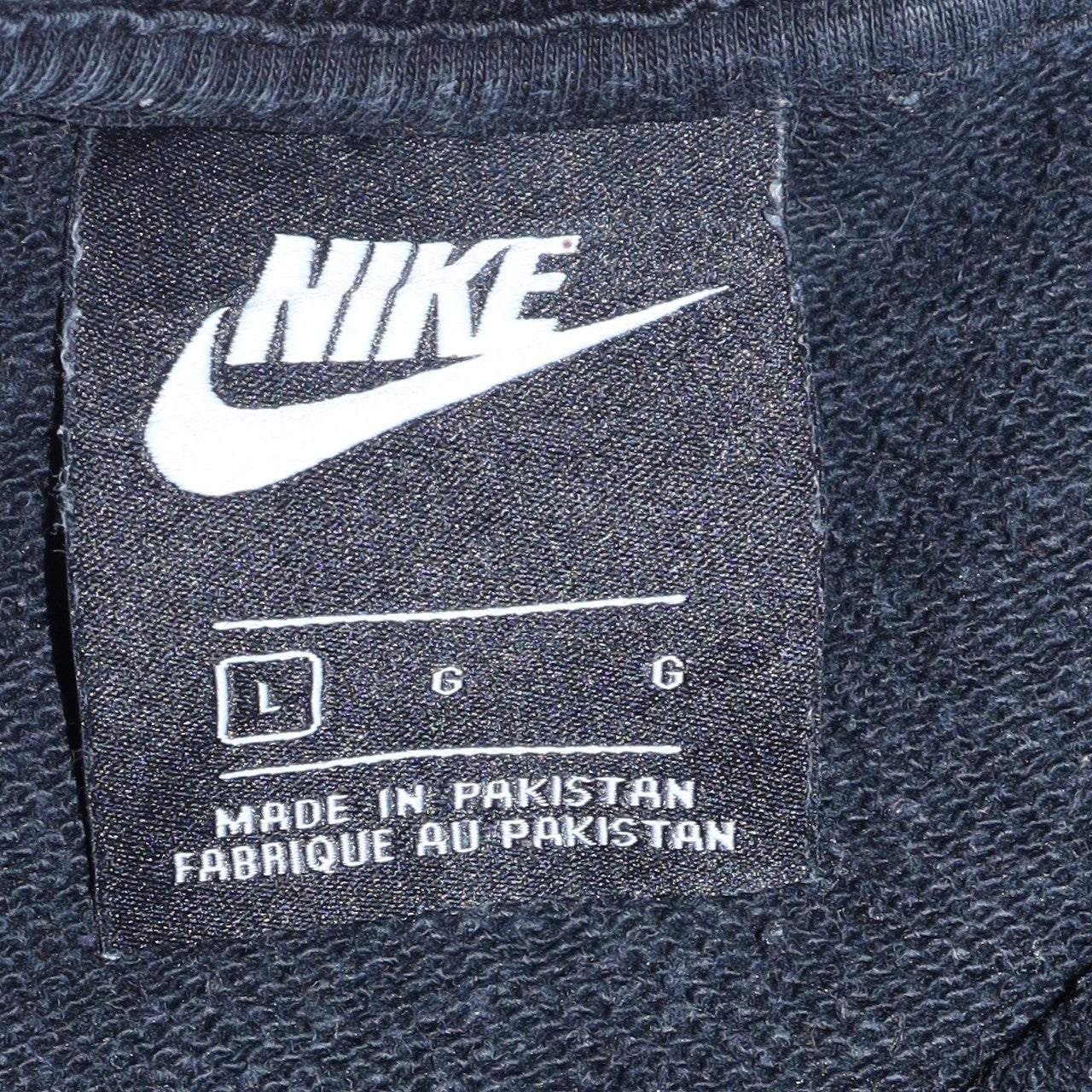 Mens UK Size L Nike Black Pullover Sweatshirt