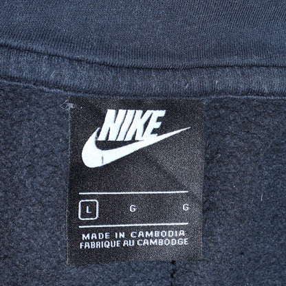 Mens UK Size L Nike Black 1/2 Zip Hoodie