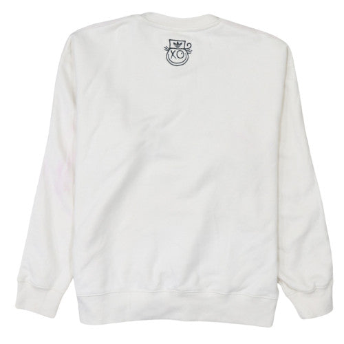Womens UK Size 8 Adidas White Pullover Sweatshirt