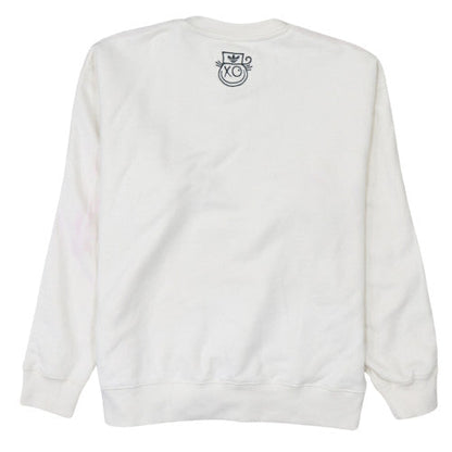 Womens UK Size 8 Adidas White Pullover Sweatshirt