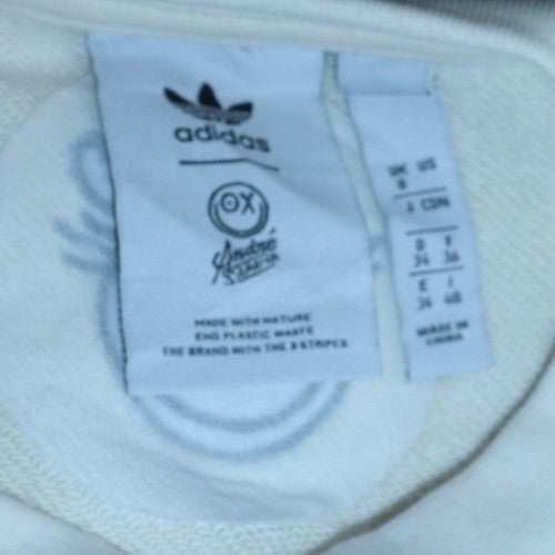 Womens UK Size 8 Adidas White Pullover Sweatshirt