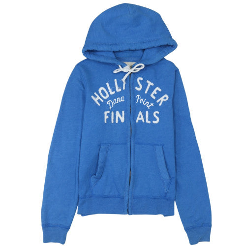 Mens UK Size S Hollister Blue Full Zip Hoodie