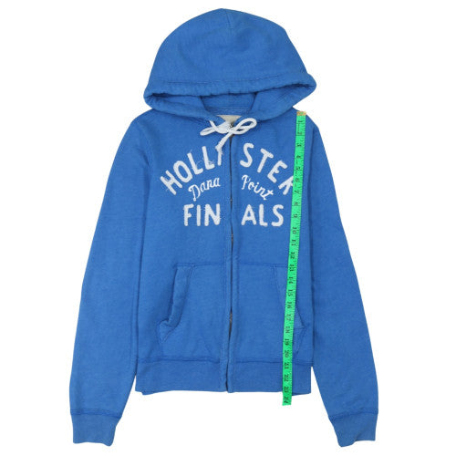 Mens UK Size S Hollister Blue Full Zip Hoodie