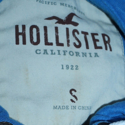 Mens UK Size S Hollister Blue Full Zip Hoodie