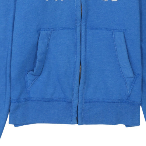 Mens UK Size S Hollister Blue Full Zip Hoodie