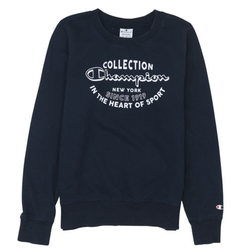 Mens UK Size M Champion Blue Pullover Sweatshirt