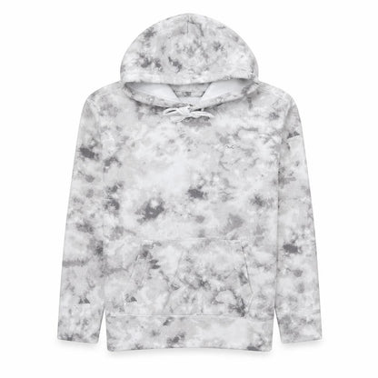 Front view of Hollister unisex grey xs tie dye pullover hoodie