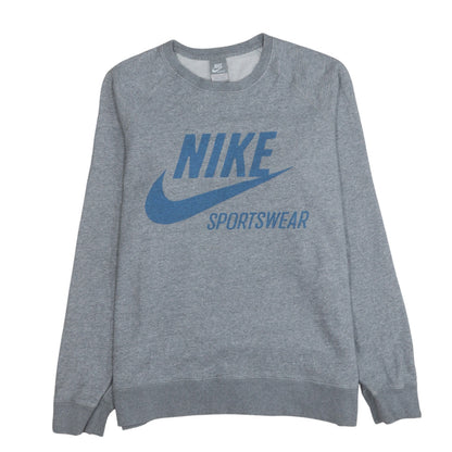 Mens UK Size L Nike Grey Pullover Sweatshirt