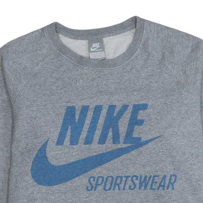 Mens UK Size L Nike Grey Pullover Sweatshirt