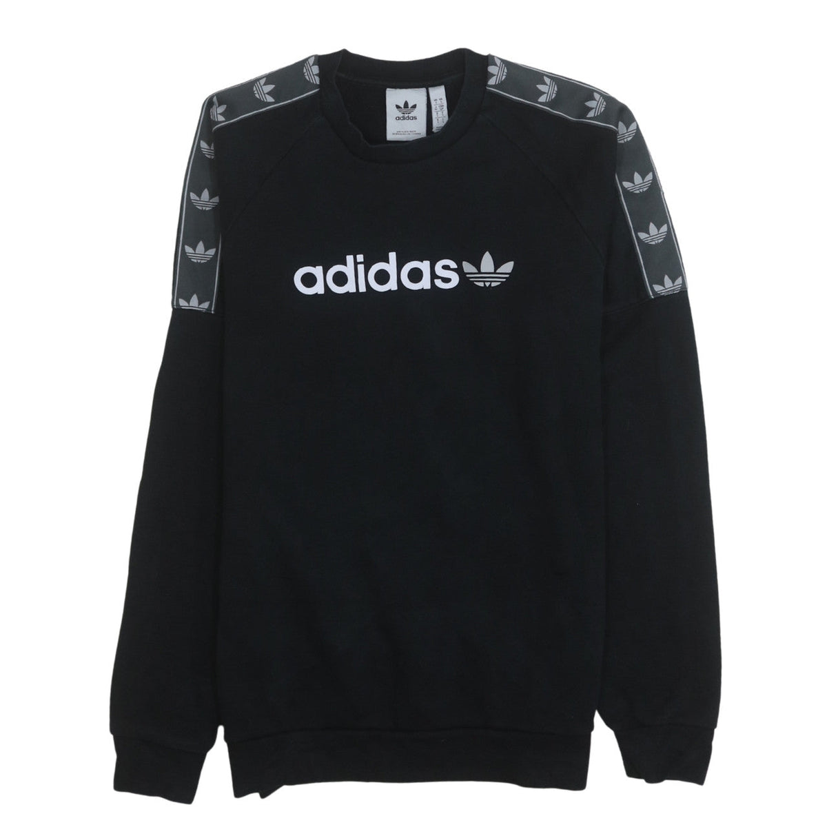 Mens UK Size S adidas Black Pullover Sweatshirt