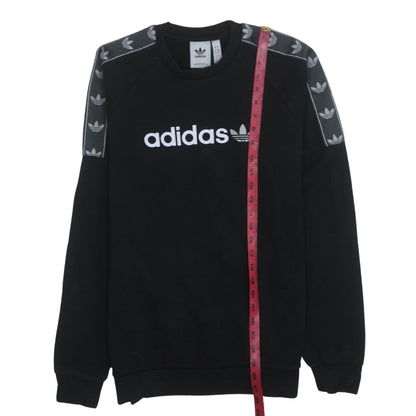 Mens UK Size S adidas Black Pullover Sweatshirt