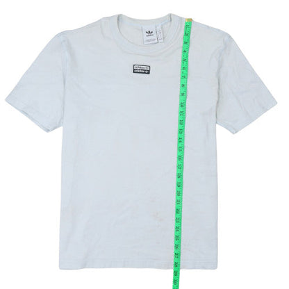 Adidas Men's White Cotton Short Sleeve Crew Neck Sports T-Shirt M