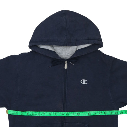 Mens UK Size S Champion Blue Full Zip Hoodie