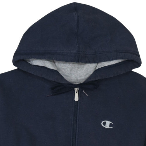 Mens UK Size S Champion Blue Full Zip Hoodie