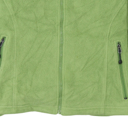 The North Face Women's Green Fleece Jacket Size S Lightweight Zip Up