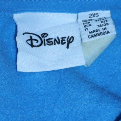 Womens UK Size 2XS Disney Blue Pullover Sweatshirt