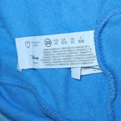 Womens UK Size 2XS Disney Blue Pullover Sweatshirt