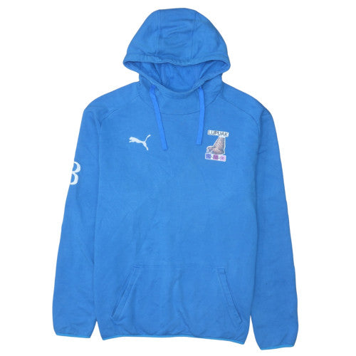 Mens UK Size L Puma Blue Pullover Hoodie