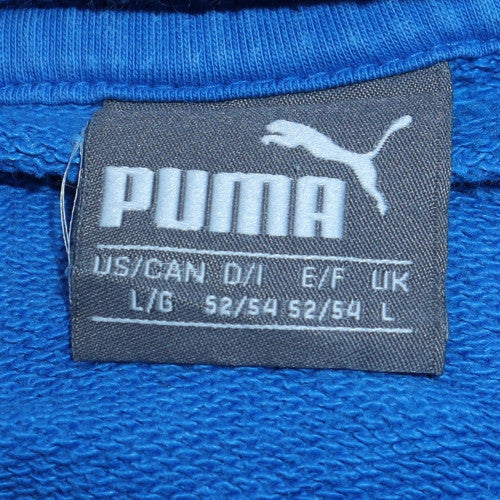 Mens UK Size L Puma Blue Pullover Hoodie