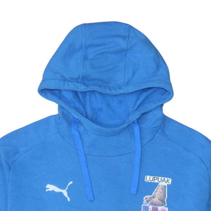 Mens UK Size L Puma Blue Pullover Hoodie