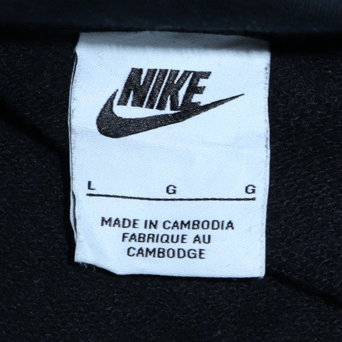 Mens UK Size L Nike Black Pullover Hoodie