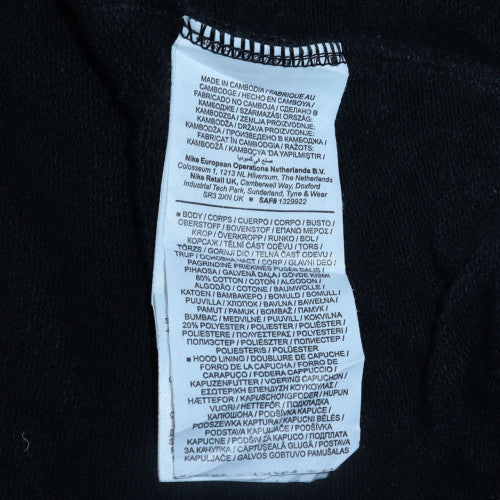 Mens UK Size L Nike Black Pullover Hoodie