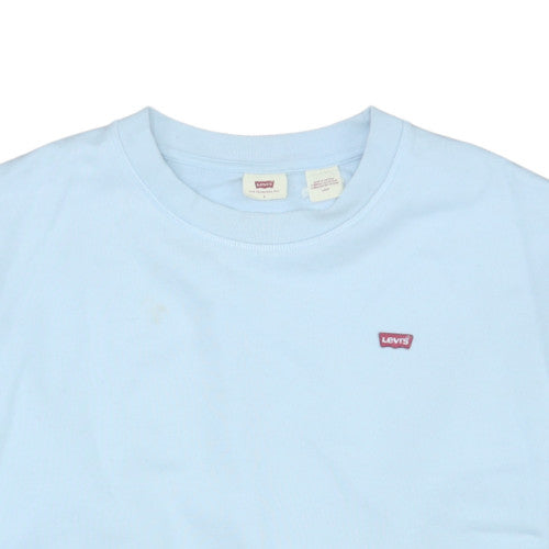 Mens UK Size L Levi's Blue Pullover Sweatshirt