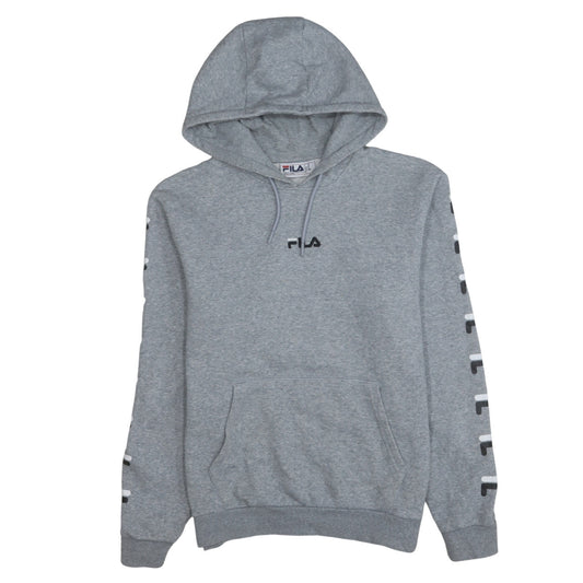 Mens UK Size M Fila Grey Pullover Hoodie